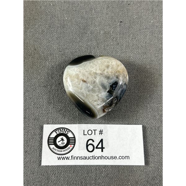 Beautiful 1.5" Quartz Heart Carving