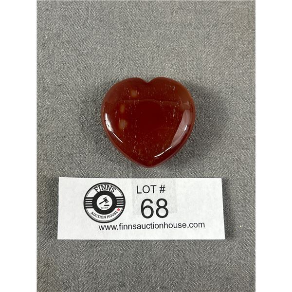 Carnelian Heart Carving Retails $250