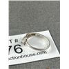 Image 4 : Beautiful Horse Head 925 Sterling Silver Ring, with Gold Nugget 1.38 gr