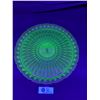 Image 1 : Beautiful Vintage Uranium Glass Round Platter