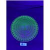Image 2 : Beautiful Vintage Uranium Glass Round Platter