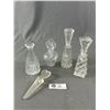 Image 1 : Collection of Glass and Crystal Vintage Perfume Bottles with Dabbers