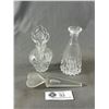 Image 3 : Collection of Glass and Crystal Vintage Perfume Bottles with Dabbers