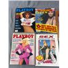 Image 2 : Lot of 5 Vintage Playboy Magazines and Wall Calendars