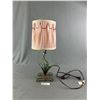 Image 2 : Interesting Flower Lamp with Butterflies. Working Condition.