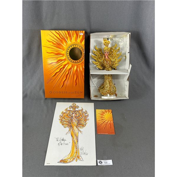 Vintage Bob Mackie Barbie Doll In Original Package  "Goddess of the Sun"