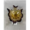 Image 2 : Mid Century Modern Amber Glass Dish