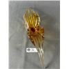 Image 2 : Beautiful Mid Century Amber Glass Dish
