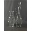 Image 1 : Beautiful Vintage Pinwheel Crystal Decanters