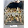 Image 2 : Lovely Glass Display Case w/Collectible Red Rose Nursery Rhye Whimsies