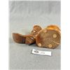 Image 4 : Fabulous Vintage Hand Carved Wood Logging Boot and Cowboy Boot - Signed D. Semenick