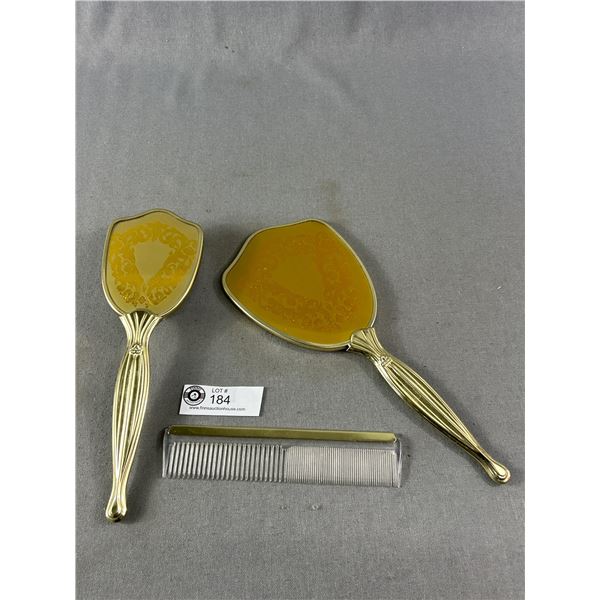 Mid-Century 3 Pc Regent Vanity Set - Made in England