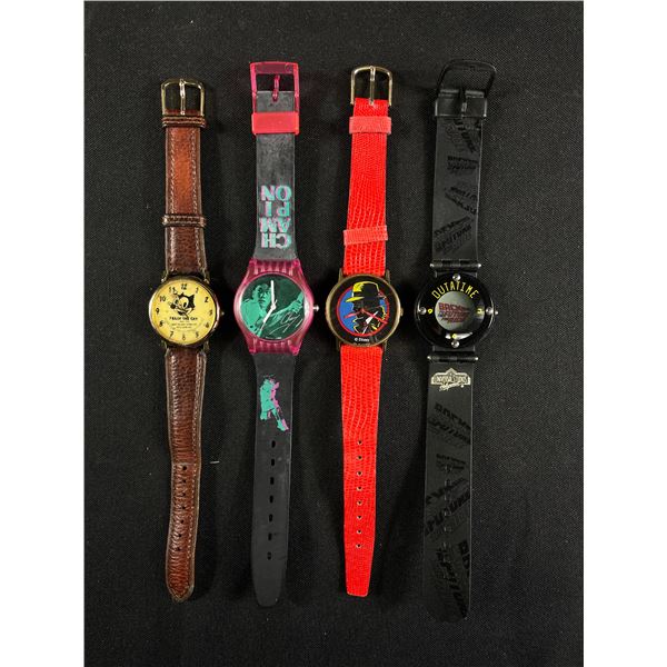 Lot of 4 Novelty Watches, Back to the Future, Dick Tracy, Felix the Cat