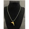 Image 1 : 925 Sterling Silver Chain w/ Hand Carved Ivory Dophin Pendant Necklace