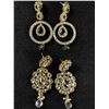 Image 2 : Lots of Beautiful Vintage Rhinestone Earrings
