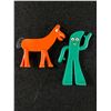 Image 1 : Original Gumby & Pokey Fade by Jesso 2-3" H
