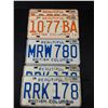 Image 1 : 1978 BC License Plate Lot of 5 ( 2 Pairs)
