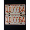 Image 2 : 1978 BC License Plate Lot of 5 ( 2 Pairs)