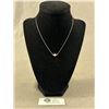 Image 1 : Sterling and Pearl Drop Necklace