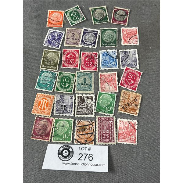 Approx 30 Early 1900s Deutchers (Germany) Reich Stamps