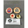 Image 1 : 4 Interesting Vintage Pins/Badges