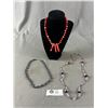 Image 1 : 3 Vintage Misc Beads Necklaces