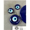 Image 2 : 4 Vintage Matching Glass Pendants