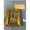 Image 2 : The Black Madonna Polish Icon,Vintage 1950's Our Lady of Perpetual Help Picture with Cracked Glass a