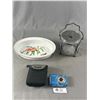 Image 1 : Collectible Lot Including Royal Worchester Dish, Olympus Camera etc