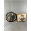 Image 1 : Vintage Roy Rogers Pillow and a Cherry Wood Framed Oval Mirror