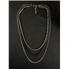 Image 3 : Nice 3 Strand Necklace in Gold Tone, Black and Silver Tone. And A Nice GoldTone Bracelet
