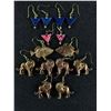 Image 2 : Large Earring Lot Plus an Interesting Necklace Made with Faux Chinese Coins
