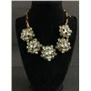 Image 3 : Vintage Jewelry Lot. Copper Rhinestone Necklace, Faux Turquoise and a Beautiful Flower and Resin( ?)