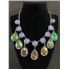 Image 3 : Nice Costume Jewelry Lot with Lavender Coloured Stone with Drop Crystal and Vintage Rhinestone Earri