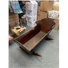 Image 1 : Lovely Vintage Wooden Baby Cradle 41.5" L x 18.5" x 19" H  NO SHIPPING