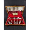 Image 2 : Vintage King's Plate Cutlery Set In Box and A Birks Silver Plated Tray with Box