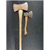 Image 1 : Lot of 2 Vintage Axes. 1 Small 1 Large NO SHIPPING