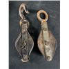 Image 2 : Lot of 4 Vintage  Iron Pullies
