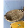 Image 2 : Nice Collectible Lot of Vintage Items. Child's Swing, Wicker Basket Etc
