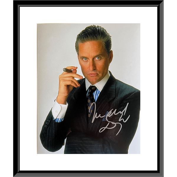 Wall Street Michael Douglas signed photo