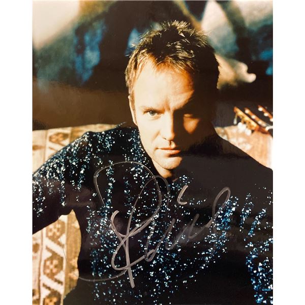 Sting signed photo