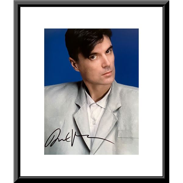 Talking Heads David Byrne signed photo