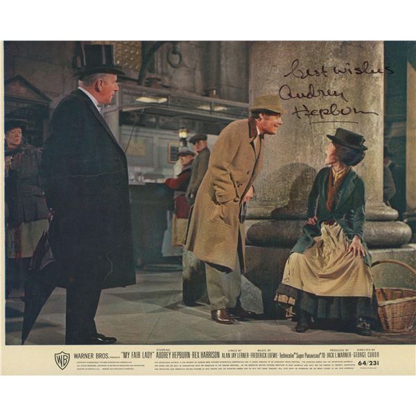 Audrey Hepburn signed "My Fair Lady" movie photo. GFA Authenticated