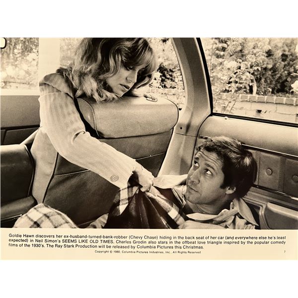 Chevy Chase/ Goldie Hawn unsigned photo