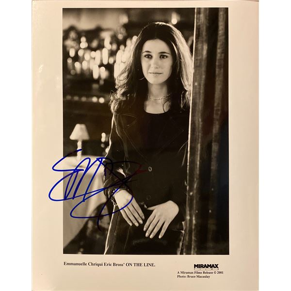 On the Line  Emmanuelle Chriqui signed movie photo