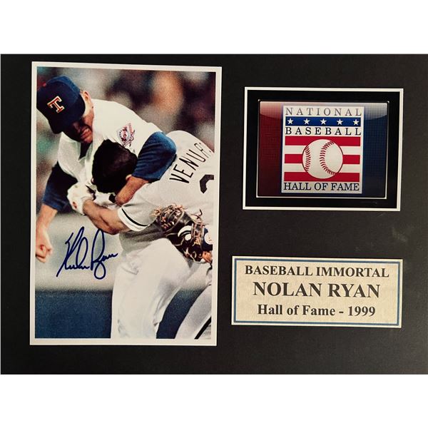Nolan Ryan signed photo