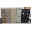 Image 1 : Qty 6 Metal 4-Drawer Filing Cabinets