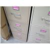 Image 3 : Qty 3 Metal 4-Drawer Filing Cabinets
