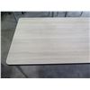Image 2 : Rectangular Table w/ Veneer Top & Adjustable Metal Legs 60" x 30"