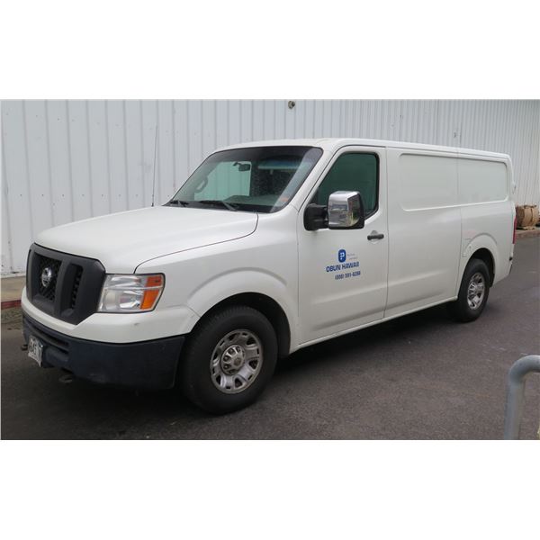 2015 Nissan NV3500 HD Cargo Van, 87,056 Miles Lic. 845TVN (Starts & Runs See Video)